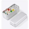 60 holes dental bur blocks dental sterilization box